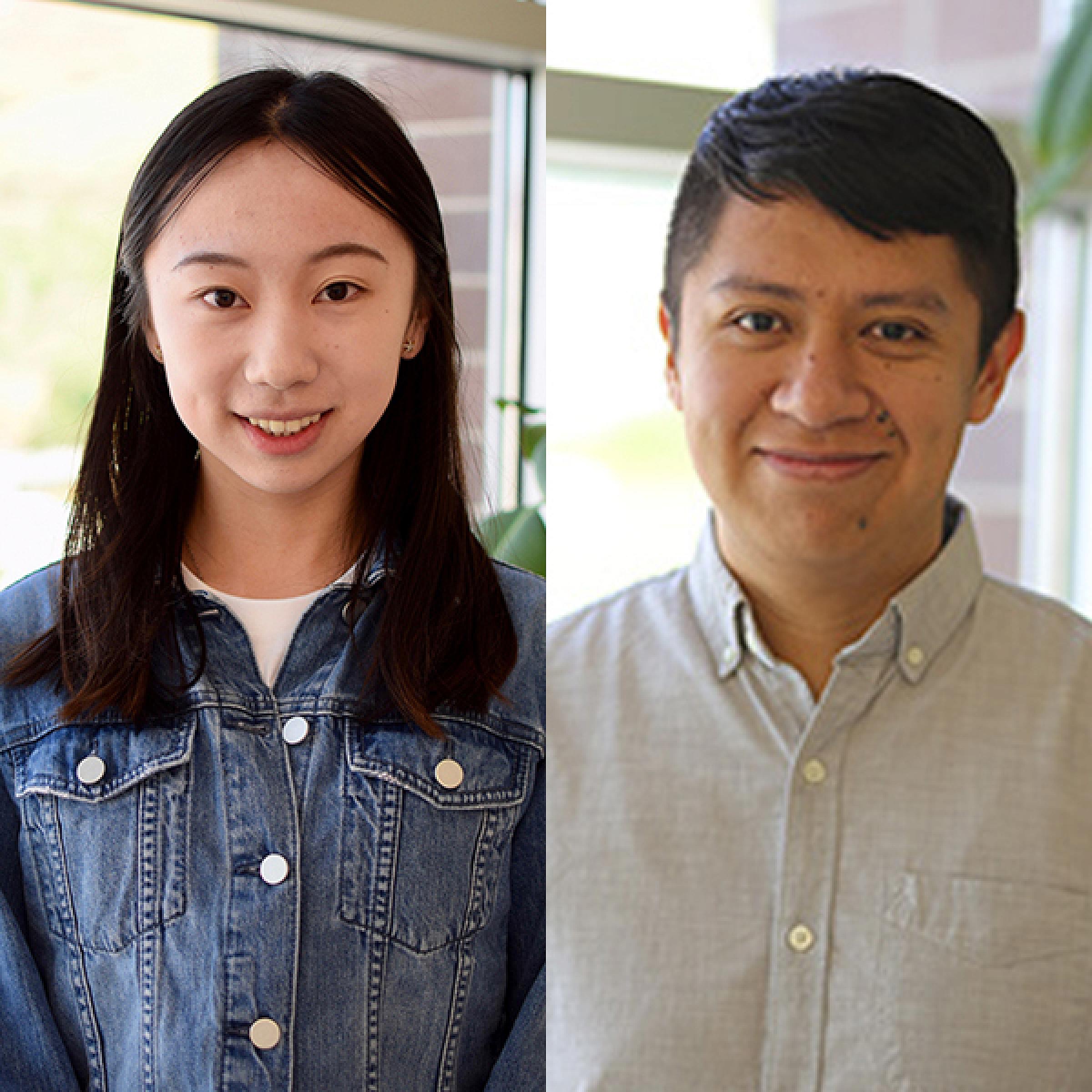 Qian Xue and Jesse Velasco
